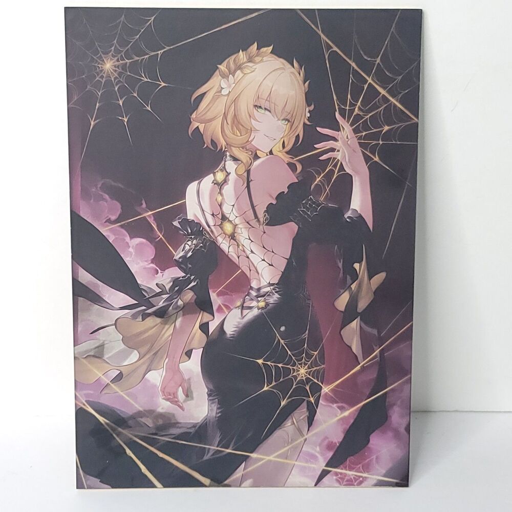 Aglaea Halloween Heat Activated Waifu Card Anime Girl Wall Art Oversize Board A5